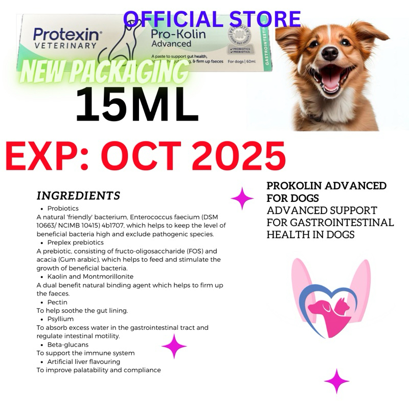 Protexin Dog ProKolin Prokolin Advanced Gastrointestinal Health 15ml