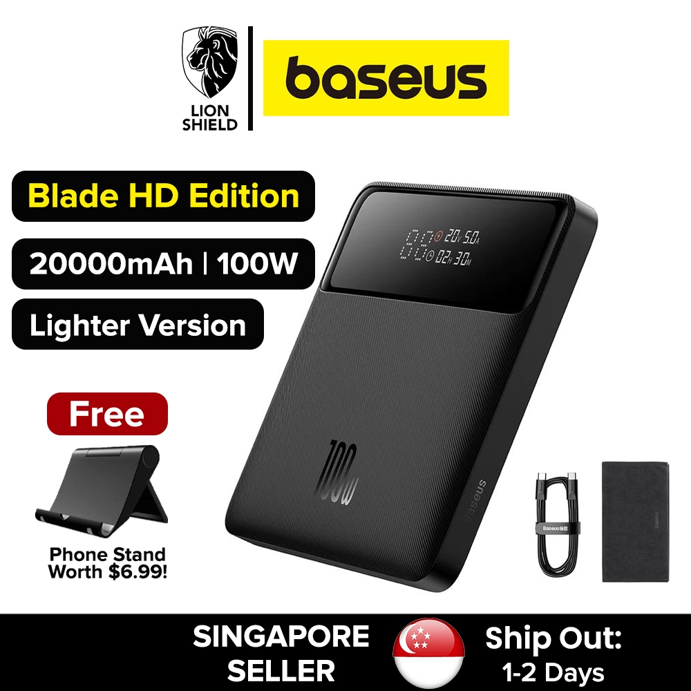 [SG] Baseus Blade HD 100W Fast Charging Laptop Power Bank (20000mAh