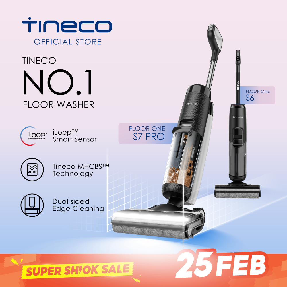 Flagship Tineco Floor One S3 Smart Wet Dry Floor Mop Washer