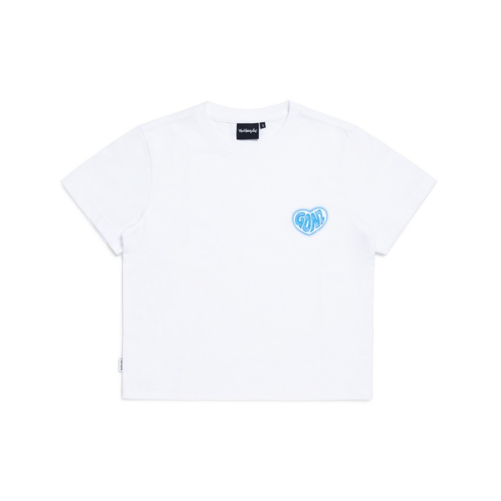 Tシャツ・カットソー [MARK GONZALES]CLEAR HEART W'S CROP COOL COTTON S/S T-SHIRT MARK GONZALES]CLEAR HEART W'S CROP COOL COTTON S/S T-SHIRT