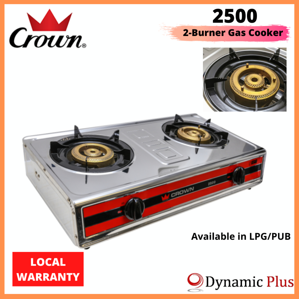 Crown Double Burners Table Top Gas Cooker Shopee Singapore