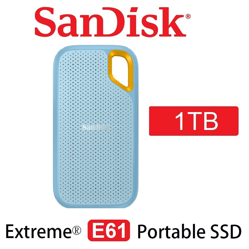 SanDisk E61 Extreme Portable SSD 500GB 1TB 2TB USB 3.2 Gen 2 Solid