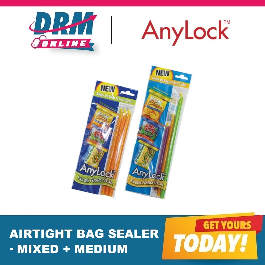 Official Distributor | AnyLock Airtight Bag Sealer Value Pack (Mixed ...