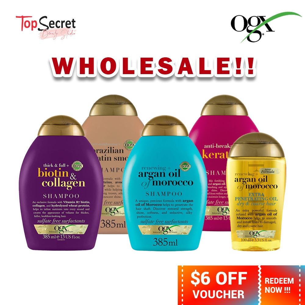 Wholesale! OGX Shampoo | Conditioner 385ml (Biotin / Argan Oil ...