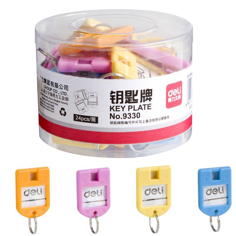 Deli Key Tag Assorted Colour Pack of 24 9330 | Shopee Singapore