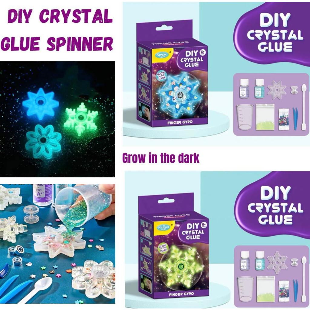 [SG SELLER]Fidget Toy Resin Mold Spinning Top spinner Crystal glue craf ...