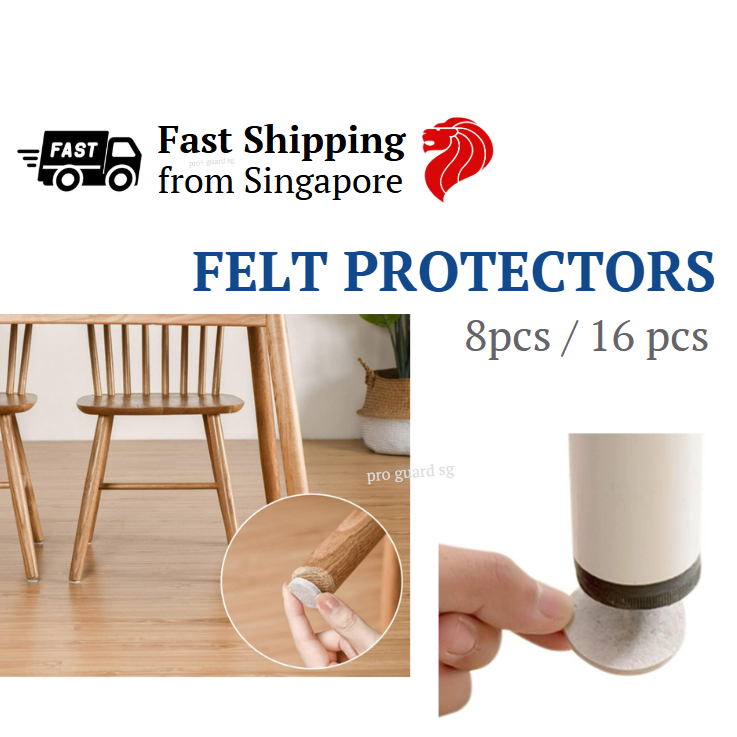Felt Pads Cushions For Chair Legs SG] 8/16pcs Soft Felt Protector