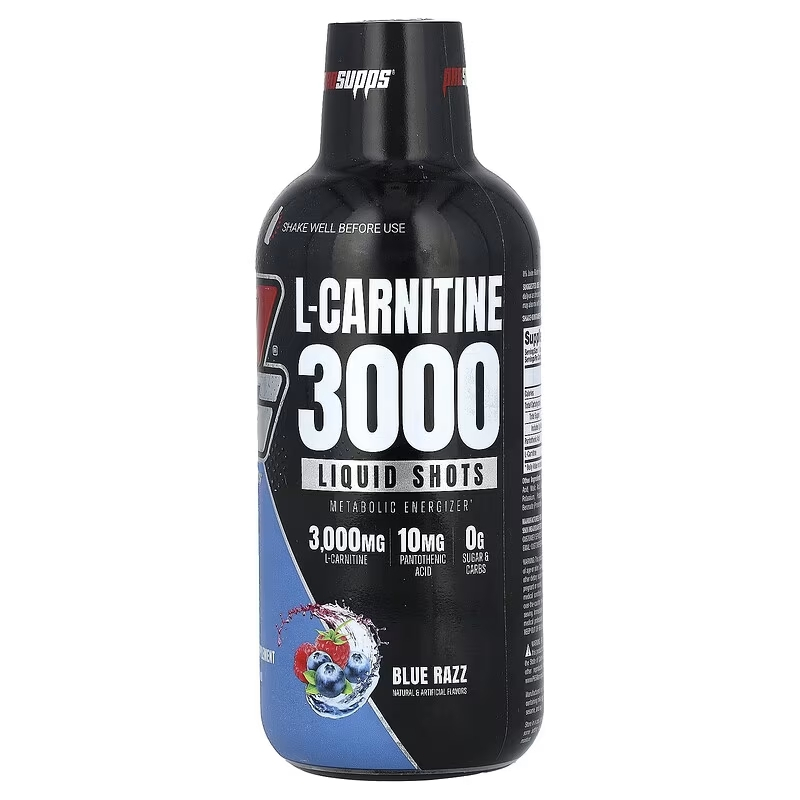 ProSupps, Vanish, L Carnitine 3000 Liquid Shots, Metabolic Energizer for  Performance, Gluten Free, 3,000 mg, 16 fl oz