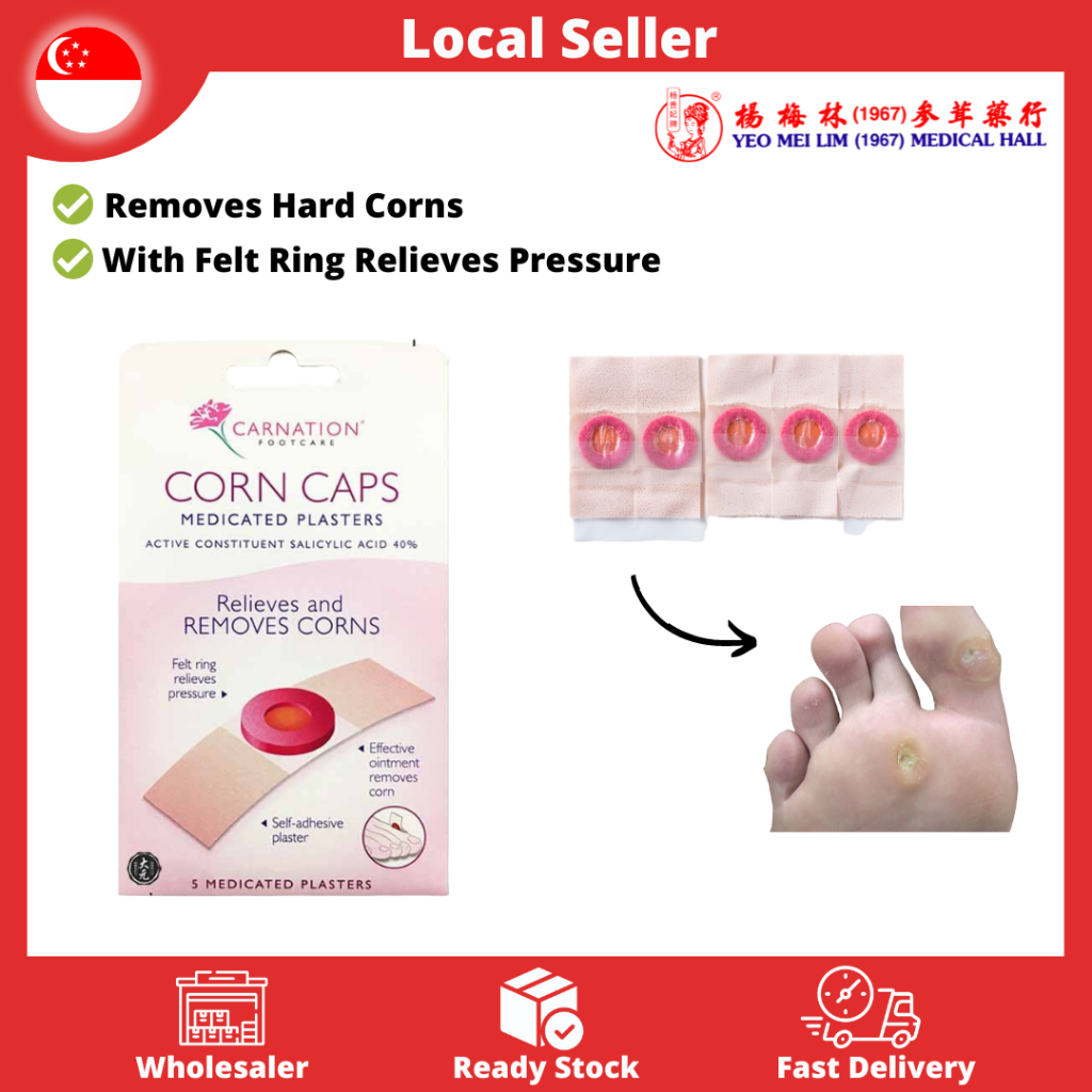 Carnation Footcare Corn Caps Corn Plaster 5pcs Shopee Singapore