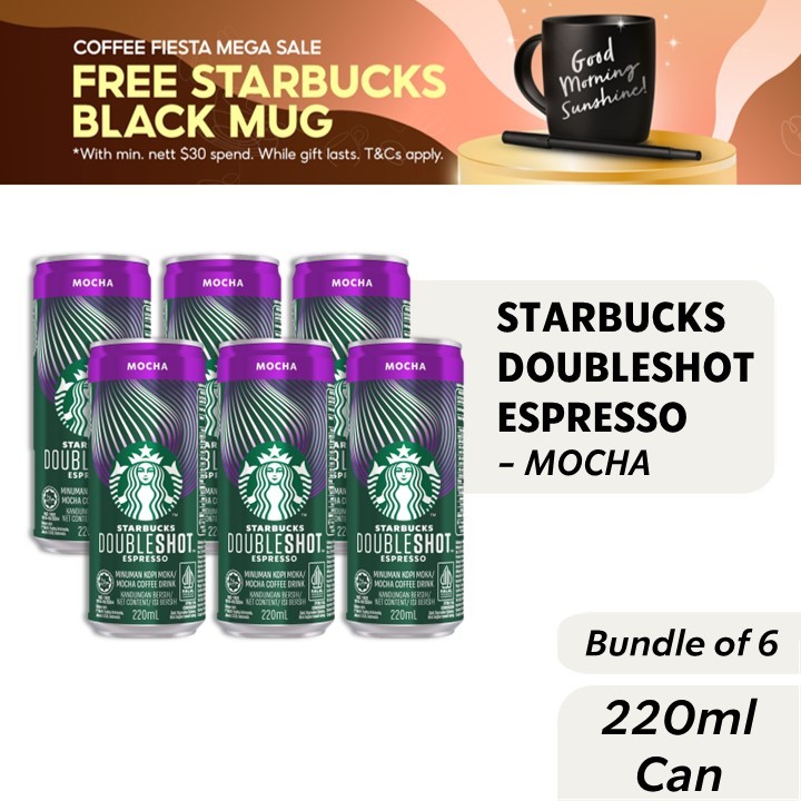 Bundle Of 6 Starbucks Doubleshot 220ml Mocha Expresso Latte Shopee Singapore 3829