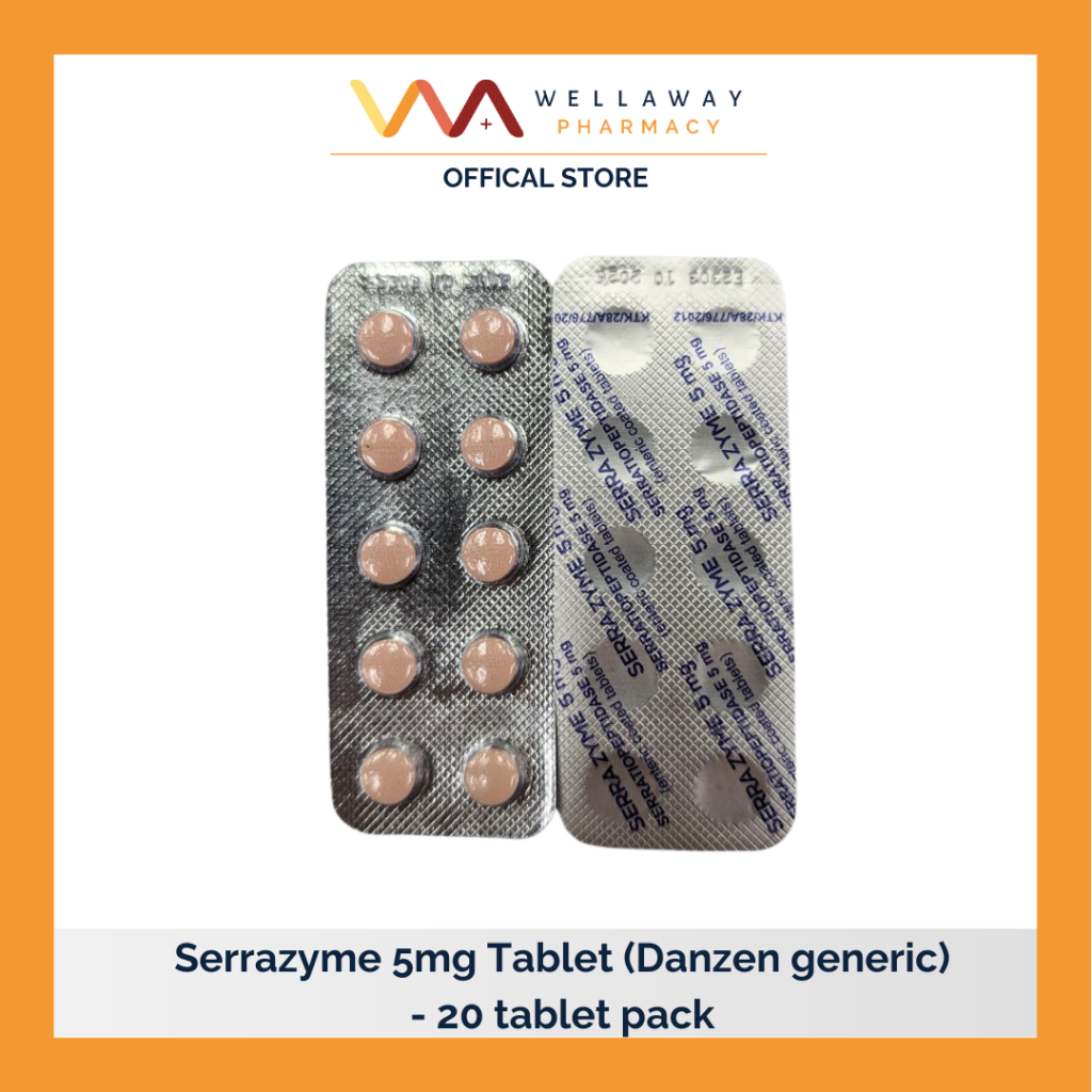 Serrazyme 5mg Tablet Danzen Generic 20 Tablet Pack [reduce