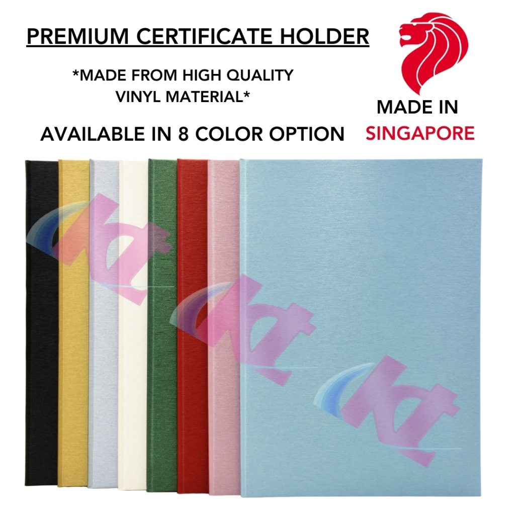 Hardcover A4 Certificate Holder (Smooth Vinyl) Local Production ...