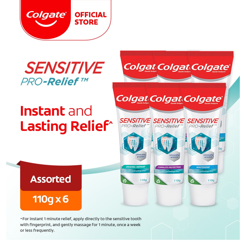 Colgate Sensitive Pro Relief Assorted Original Complete Whitening Toothpaste [bundle Of 6