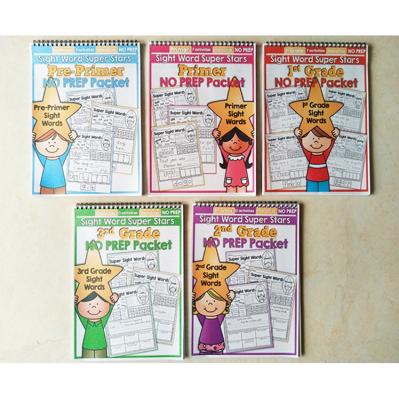 [SG Stocks] 220 Sight Words Super Star Practice K1 K2 Kindergarden ...