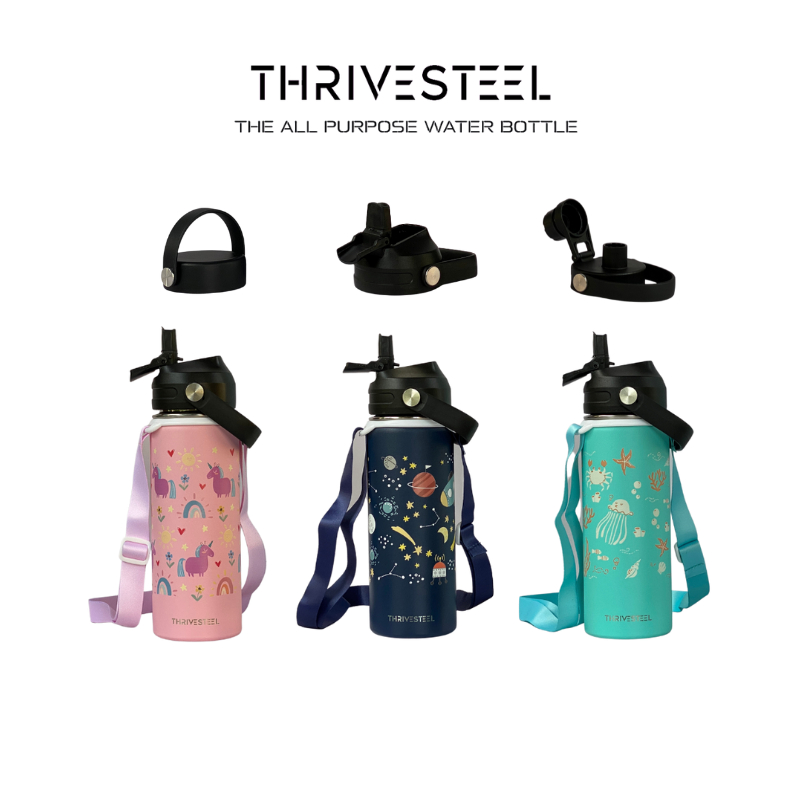 Thrivesteel Children Kids Thermal Vacuum Flask Thermos Stainless Steel ...