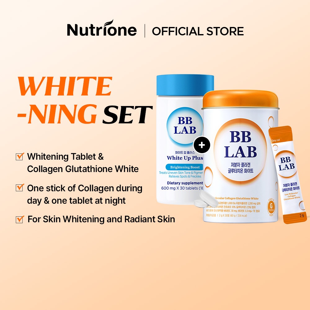 Nutrione BBLAB Whitening Set (Collagen Glutathione White + White Up ...