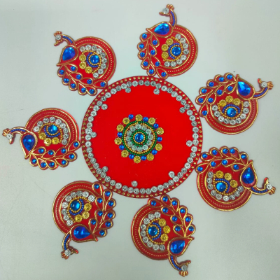 Traditional Reusable Handcrafted Rangoli Beautiful Festive Home Decor ...