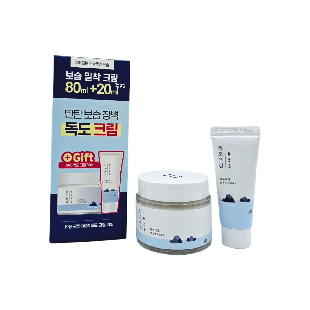 [ROUND LAB] RoundLab 1025 Dokdo Cream 80ml+20ml, Dokdo Toner 500ml ...