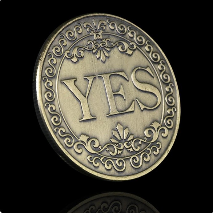 Creative Coin Art Coins YES Gold Commemorative Coin Letter | Shopee ...