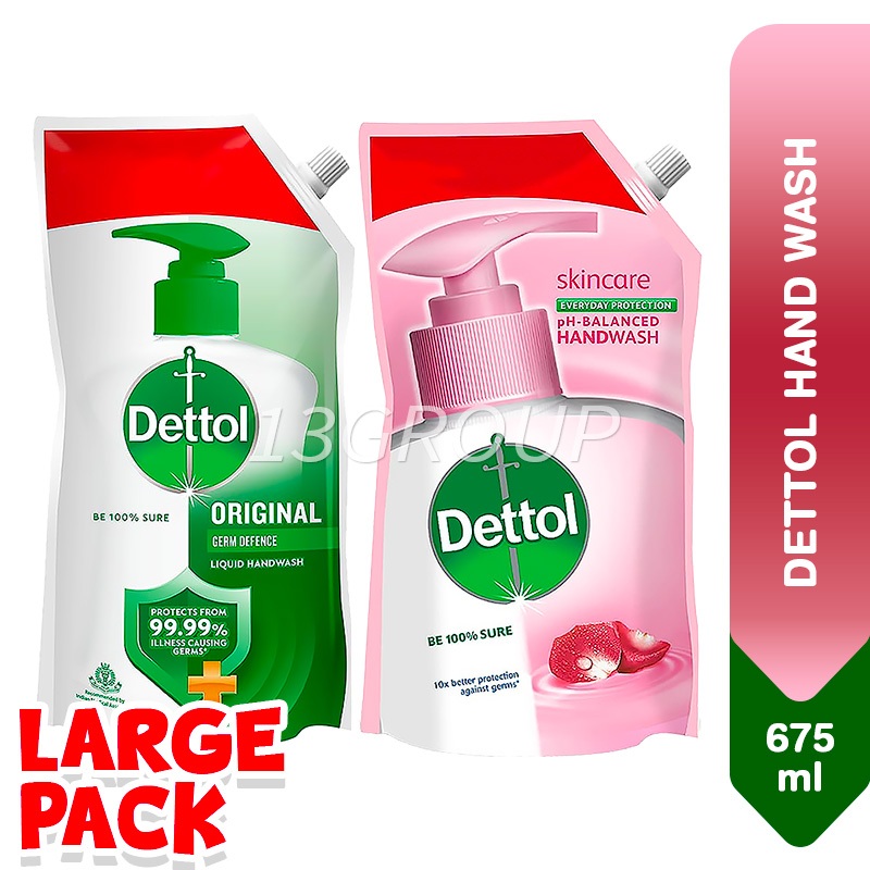 Dettol Liquid Handwash Refill - Original Hand Wash- 675ml, Germ Defence  Formula