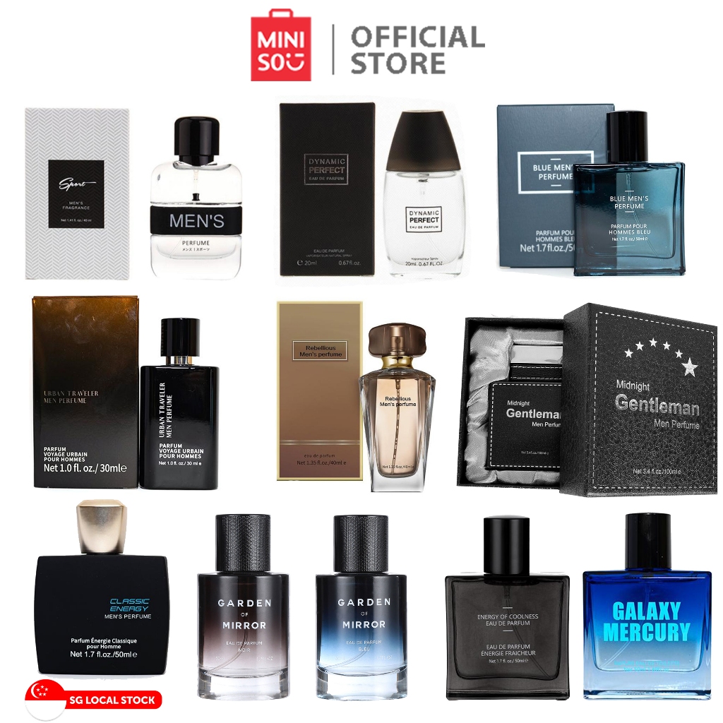 MINISO Men's Eau De Perfume EDT (Noir/Bleu/Classic energy/Memory ...