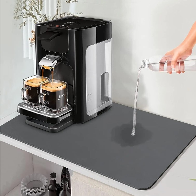 Thick Diatomite Kitchen Quick Dish Drying Mat Coffee Machine Pantry ...