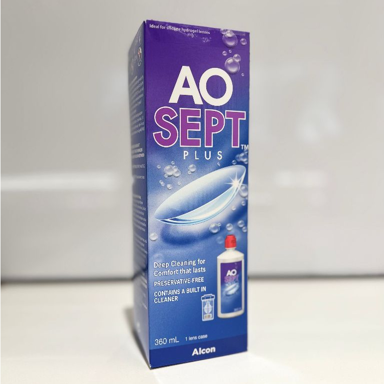 AOSEPT Plus Hydrogen Peroxide Contact Lens Solution (360mL) Shopee