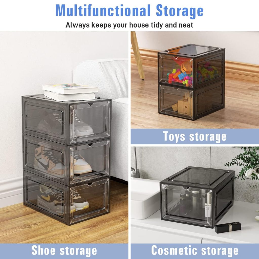 Stackable Shoe Box Creative Simple Transparent Plastic Storage Box ...