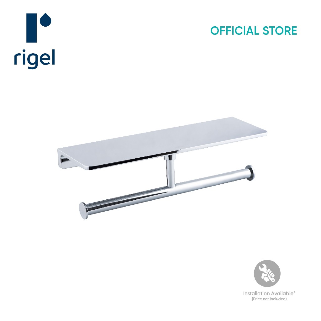 RIGEL Chrome Toilet Paper Holder R-PH9400TD | Shopee Singapore