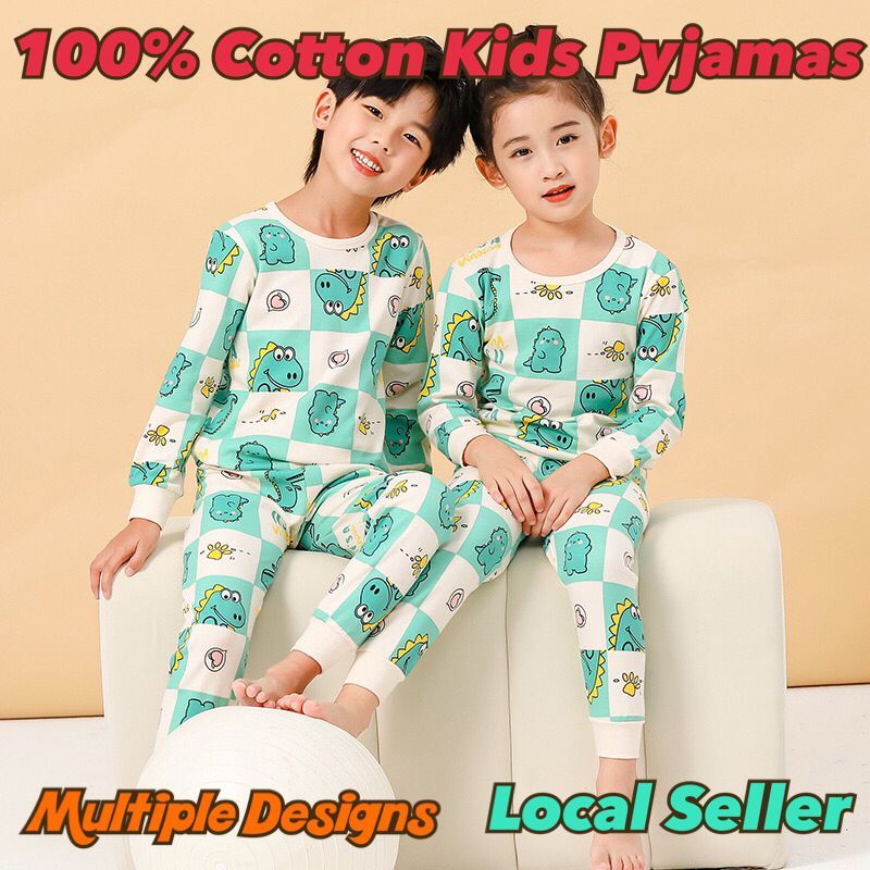 SG Seller 100 Cotton Kids Children Pyjamas Pajamas Sleepwear Nightwear Part2 Shopee Singapore