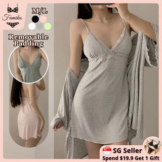 Exquisite With Chest Pads Strap Nightdress Sexy Pajamas Women Sleepwear  Lace Hollow Nighty For Ladies Lingerie Silk Nightgown Sleep Dress