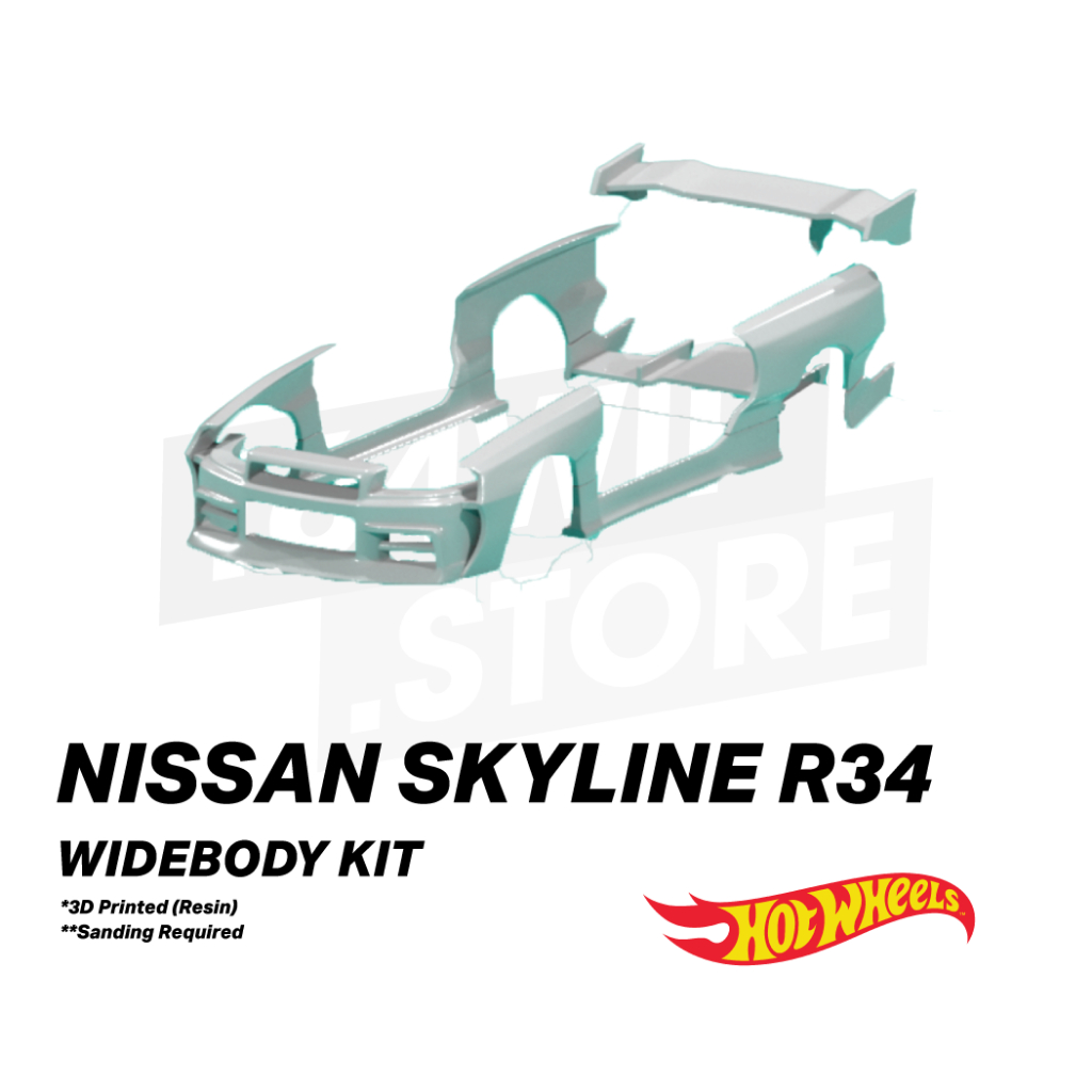 1/64 Scale RWB Hot Wheels Bodykit - Resin Printed Custom For Hot Wheels Cars