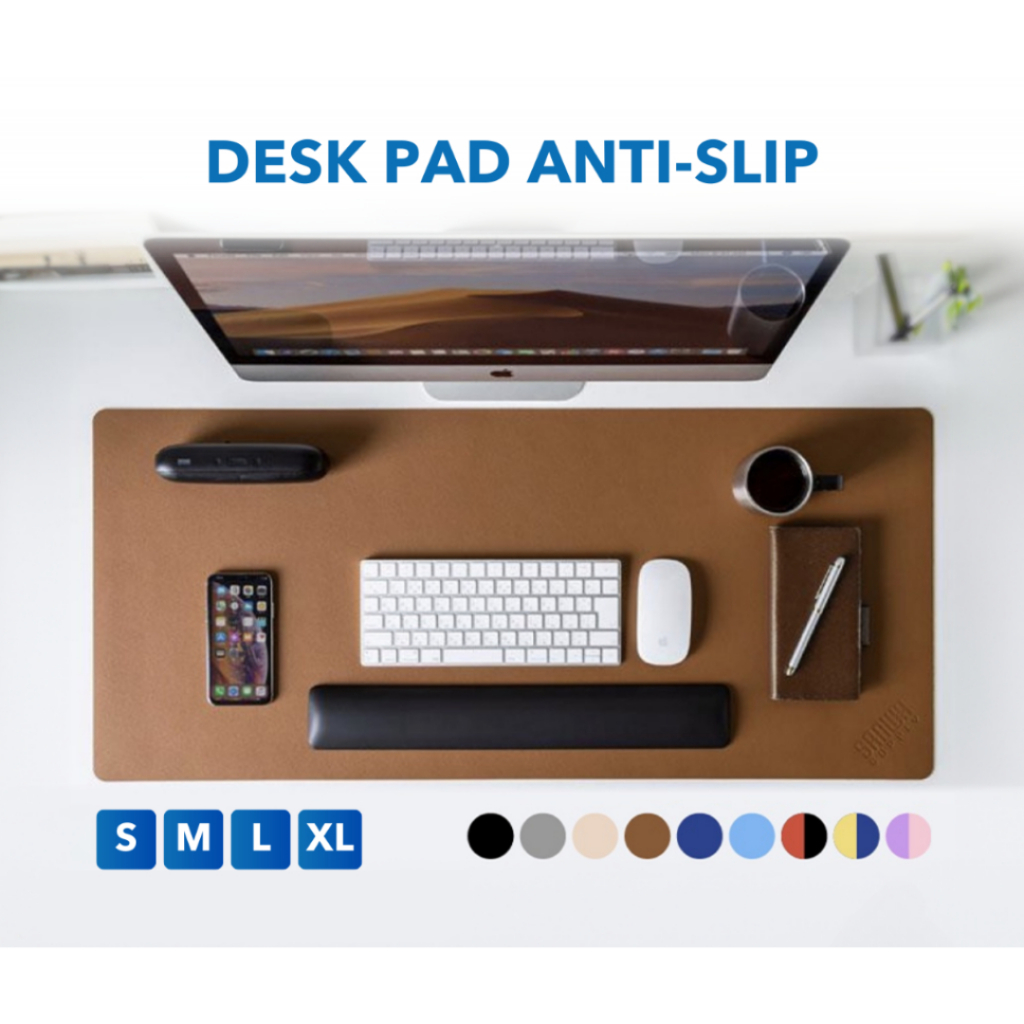 Multi-Purpose Desk Mat Pad for Office Home PU Leather Non-Slip Large ...