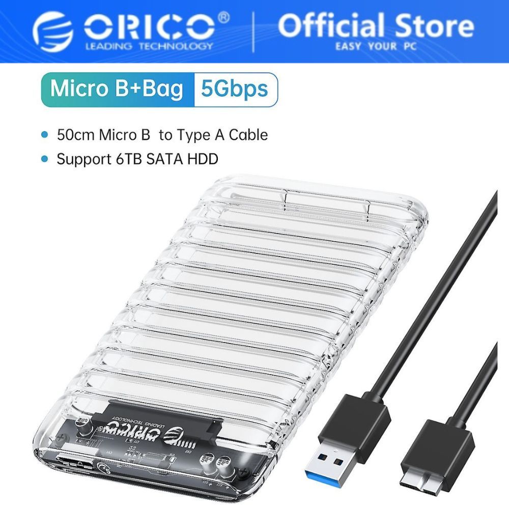 ORICO inch Transparent Hard Drive Enclosure support up
