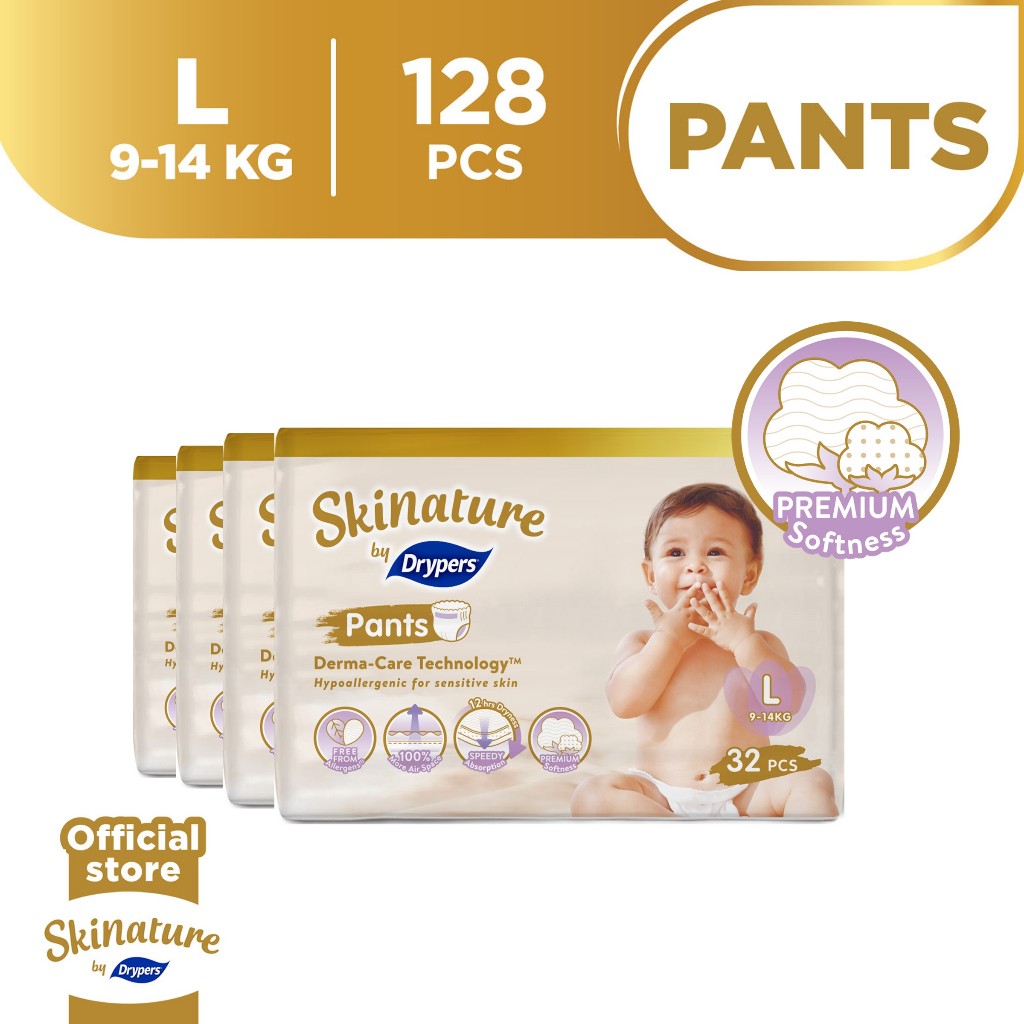 Skinature Pants by Drypers - 4 Packs | Shopee Singapore