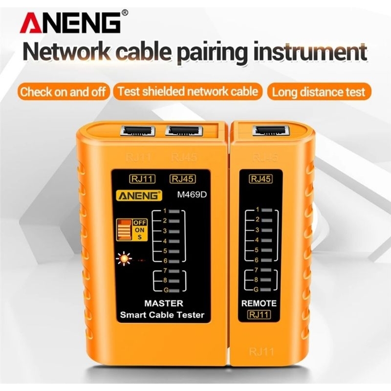 LAN CABLE TESTER RJ45 RJ11 RJ12 CAT5 | Shopee Singapore