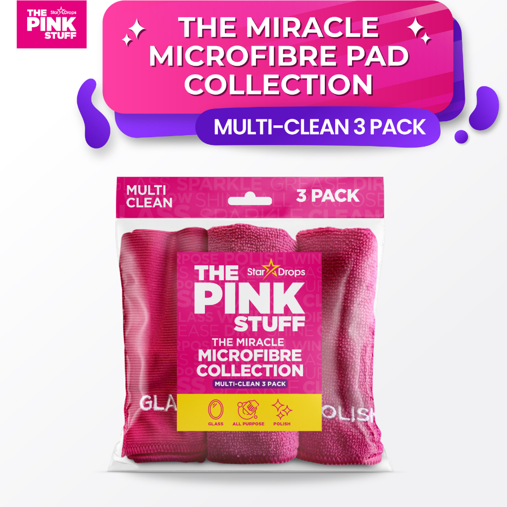 The Pink Stuff The Miracle Microfibre Collection (Multi Clean 3PCS ...