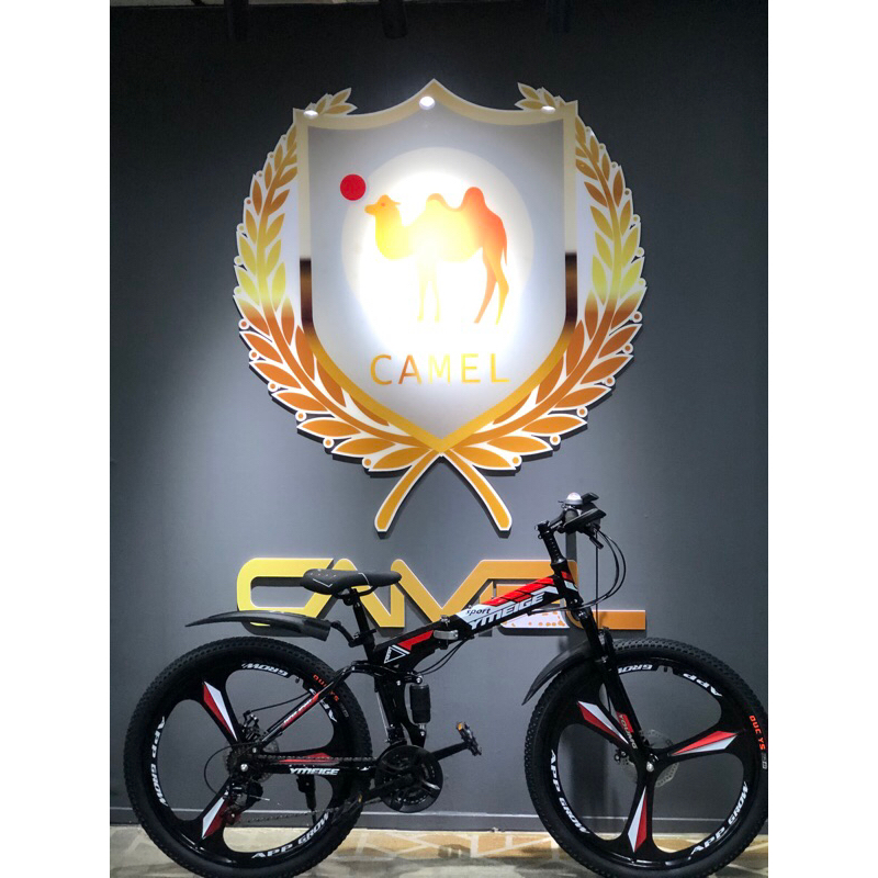 SINGAPORE OFFICIAL SHOP Foldable Mountain Bicycle With Disc Brake 21speeds 26inch Mountain bike adults Mountain bikes