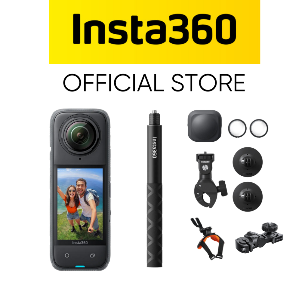 Insta360 8K30fps 360 Action Camera - X4 Motorcycle Kit | Shopee Singapore