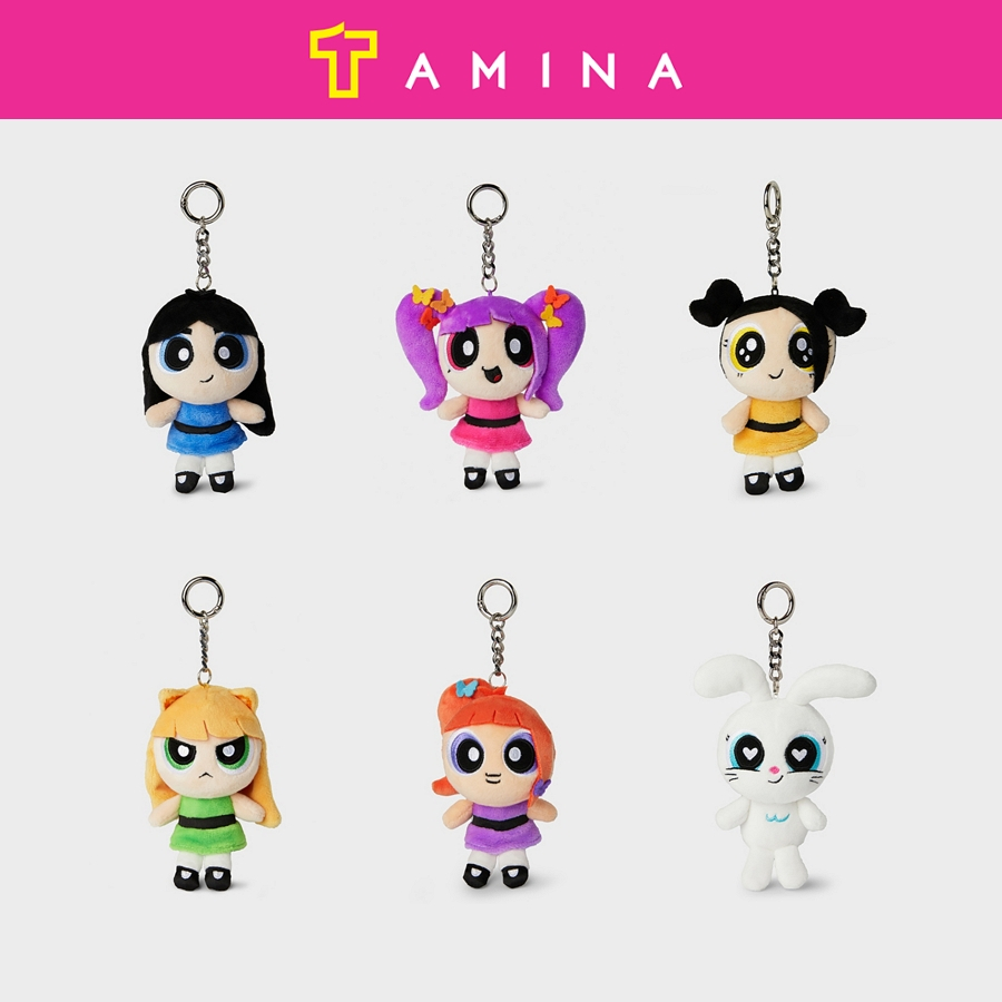 NEWJEANS The Powerpuff Girls x NJ Bag Charm Plush Keyring | Shopee ...