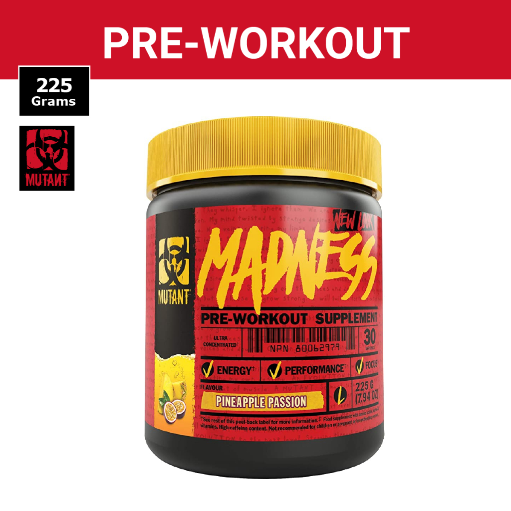 Mutant MADNESS, Pre-workout Supplement, Increase Energy, Improve Focus ...