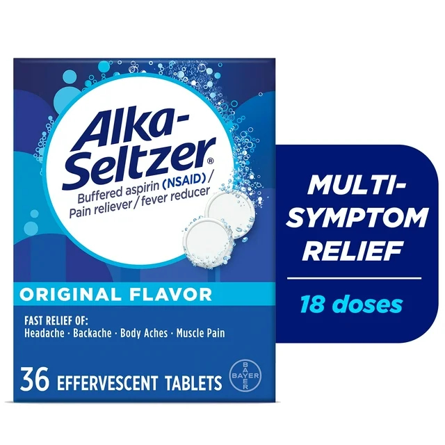 Alka-Seltzer Original Effervescent Tablets, 36 Count | Shopee Singapore