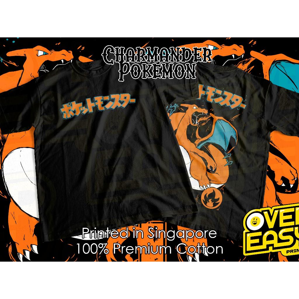 Unisex 100% Premium Cotton T-Shirt Printed in Singapore Charizard ...