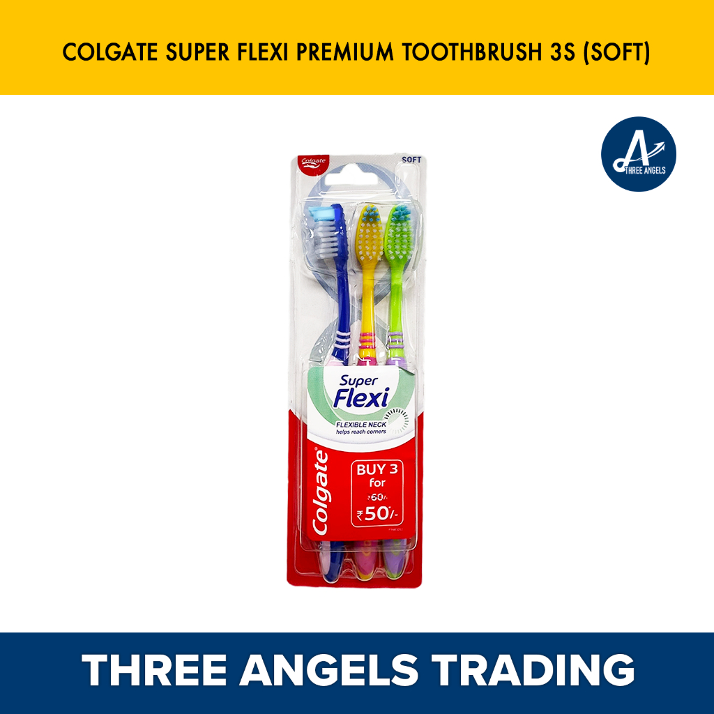Colgate Super Flexi Premium Toothbrush 3s (Soft) | Shopee Singapore