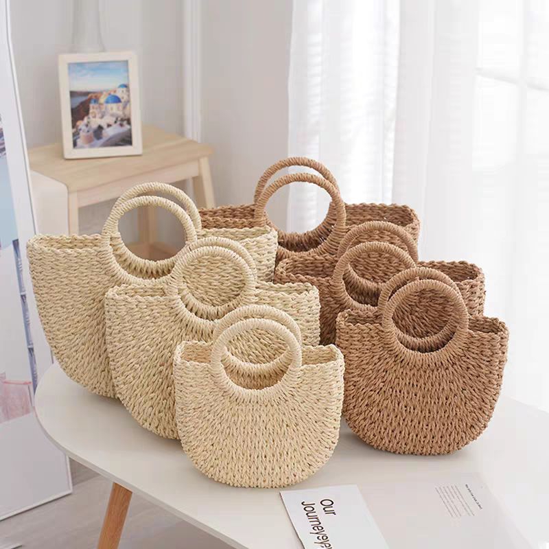 Wicker sale beach tote