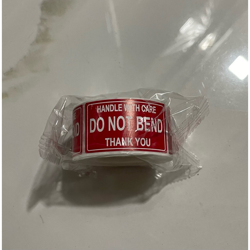 [SG READY STOCK] 250pcs/roll fragile sticker do not bend stickers 2.5x4 ...