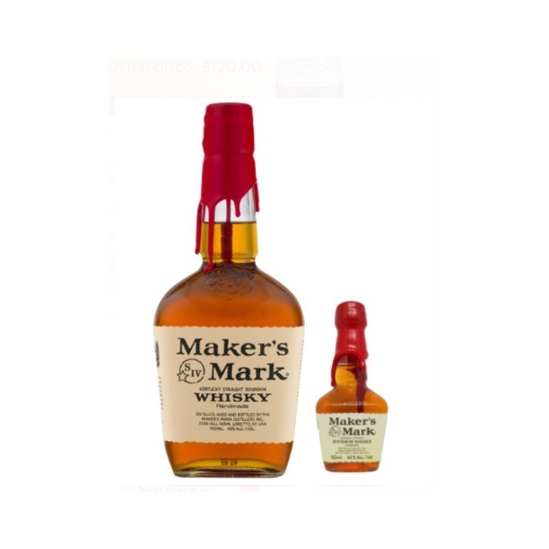 Maker's Mark Bourbon 750ml + Singha Soda Water 6s DIY Highball Kit