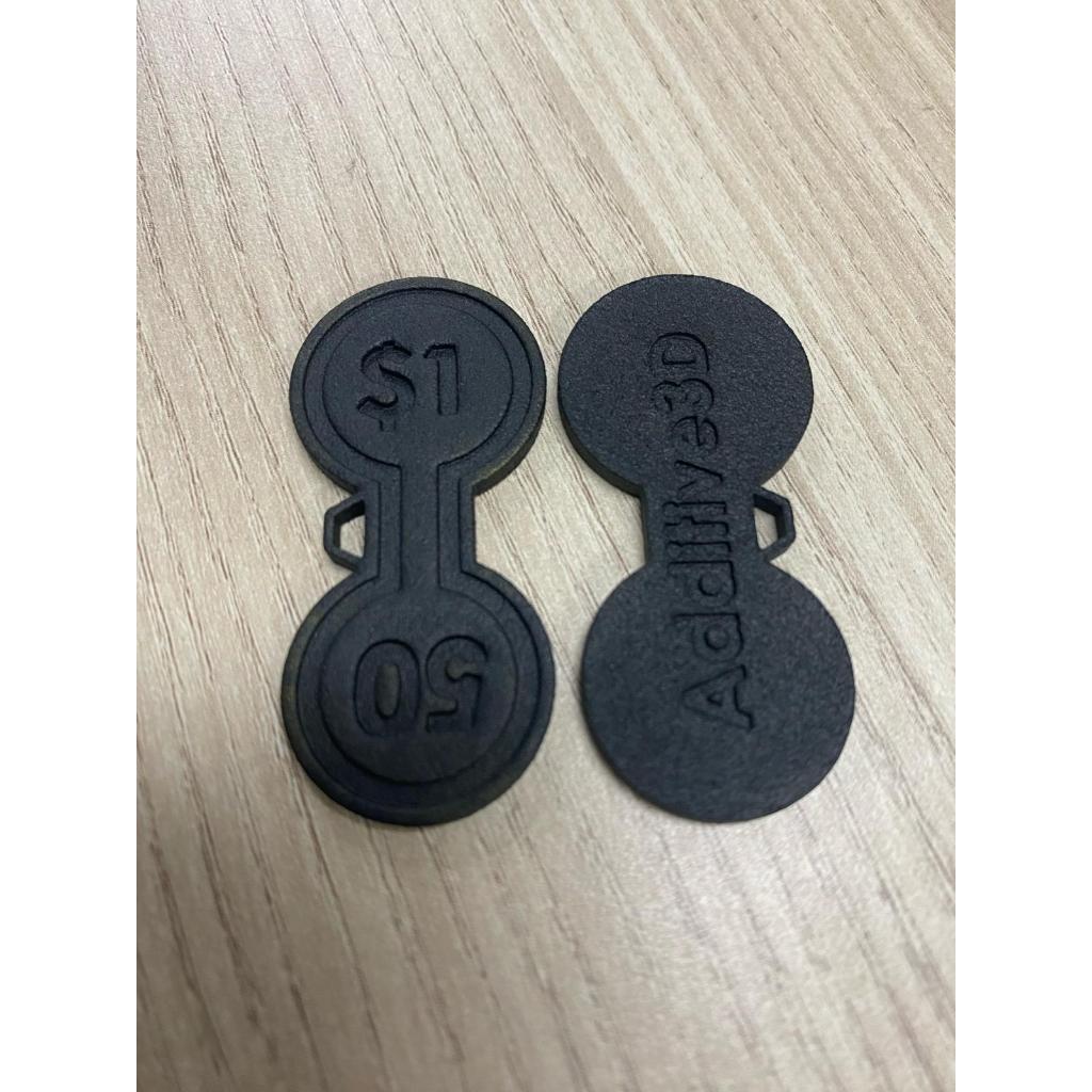Biocompatible 2in1 ($1 & 50cents) Shopping Cart Trolley Coin Token ...