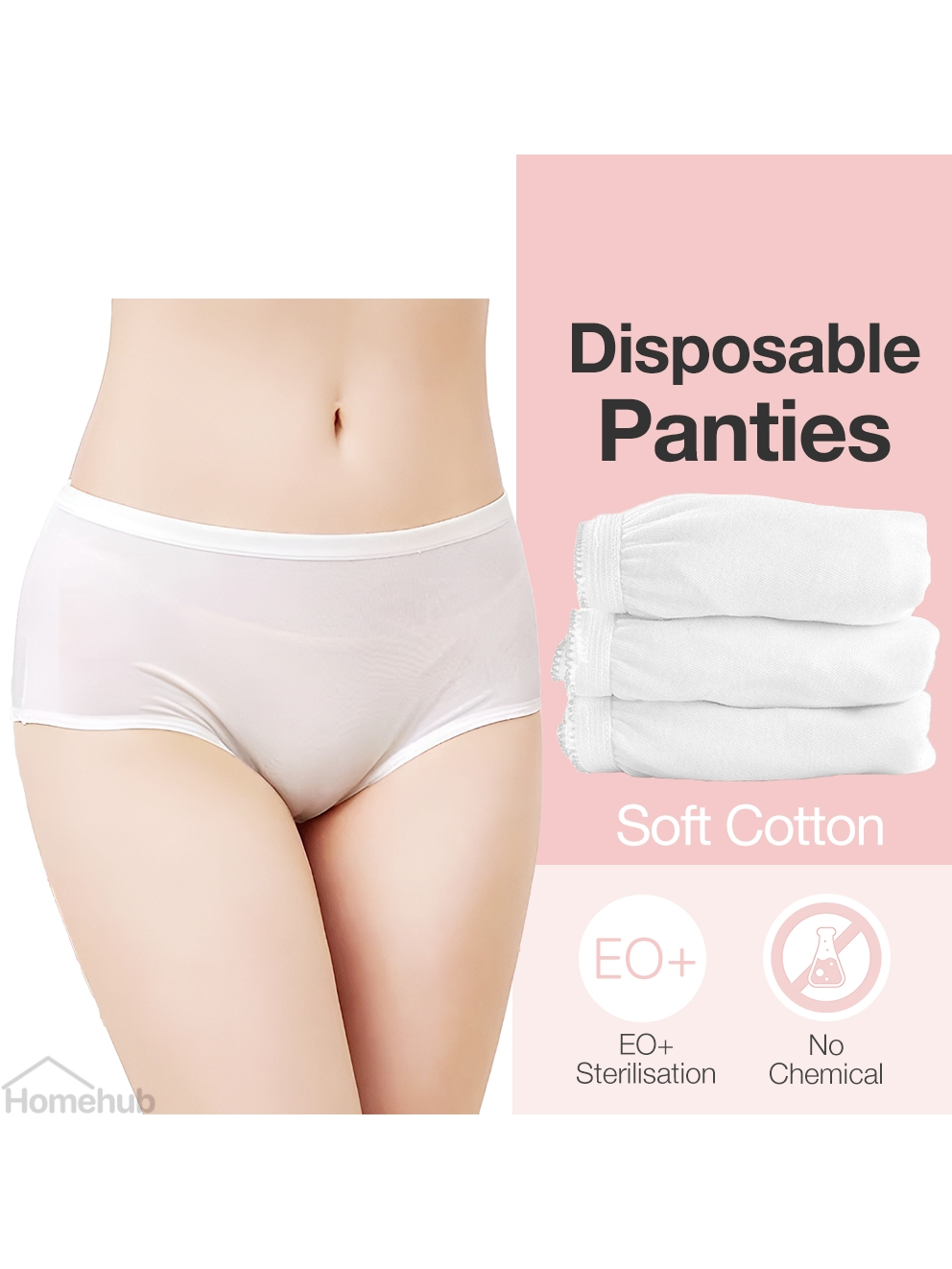 Homehub Disposable Panties Women Ladies Cotton Travel Underwear