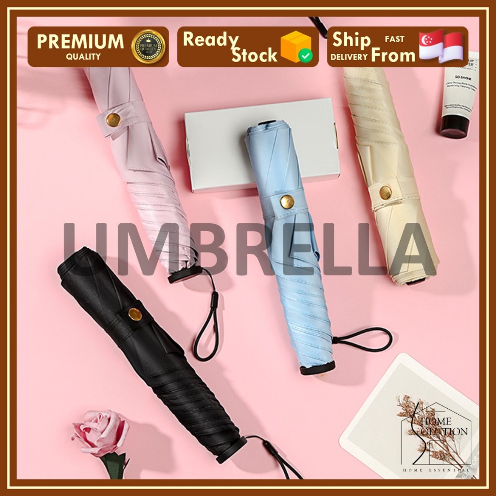[SG Wholesale] Umbrella Mini UV Lightweight Portable Foldable UPF big